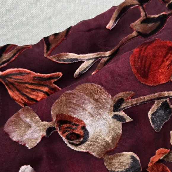 Floral Velvet Shoulder Bag - Picture 4 of 14